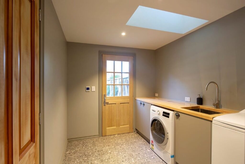 The Loft Accommodation laundry at Judge & Jury Village